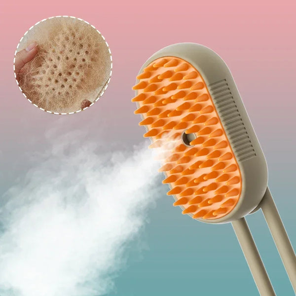 Steam Grooming Brush – Mist, Brush and Soothe in One Pass