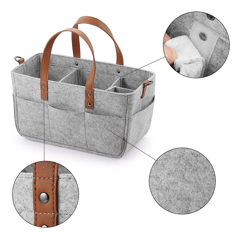 Felt Nursery Caddy – Everything for the Change in One Trip
