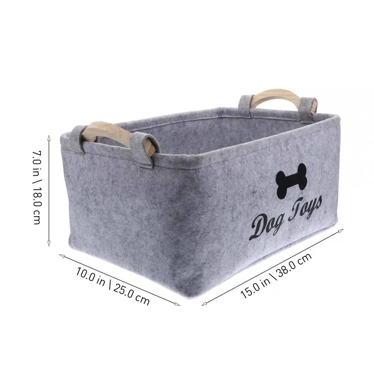 Felt Dog Toy Basket – Because Every Good Dog Deserves a Toy Box