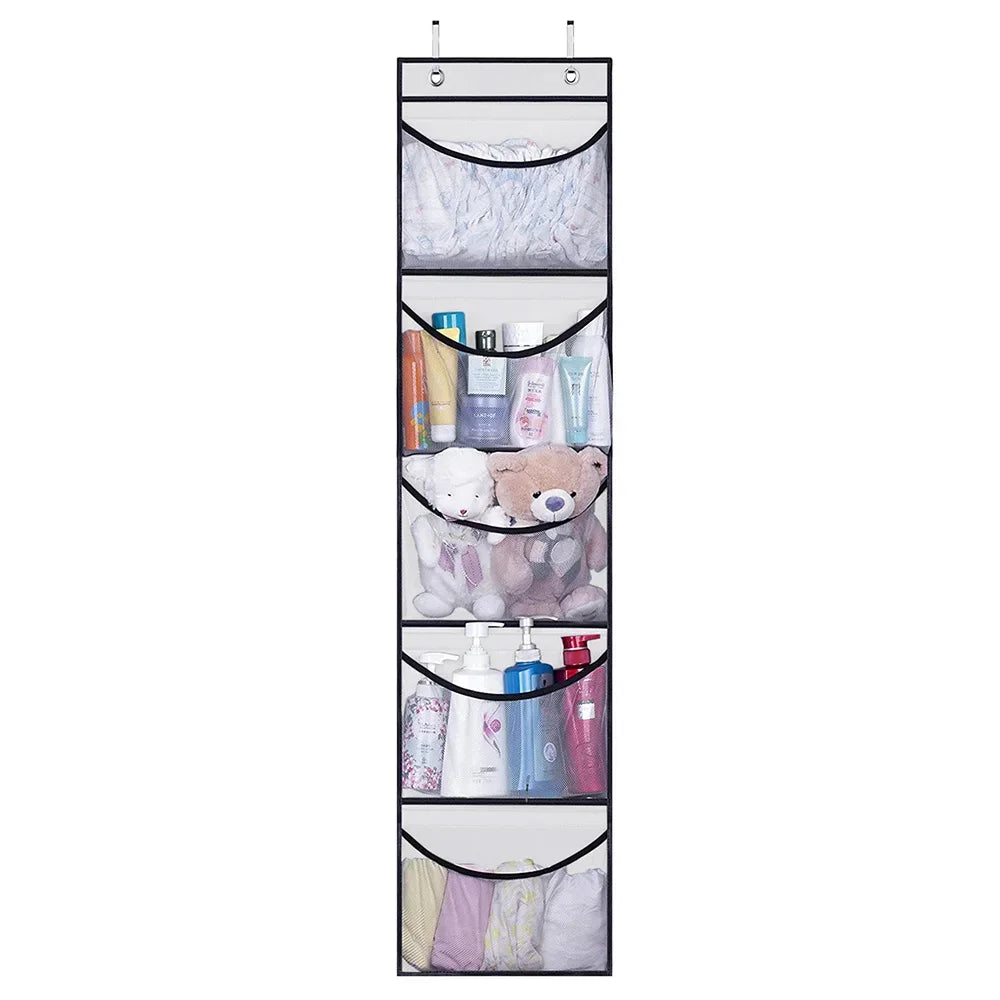 Over-Door Hanging Organizer - 5 Pockets