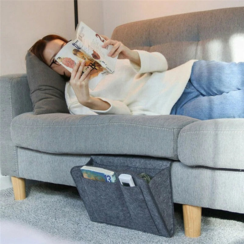 Bedside Felt Caddy – Keep the Remote Off the Floor