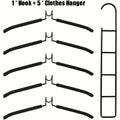 Five-Tier Hanging Closet Hanger with Hooks – Space-Saving Organizer