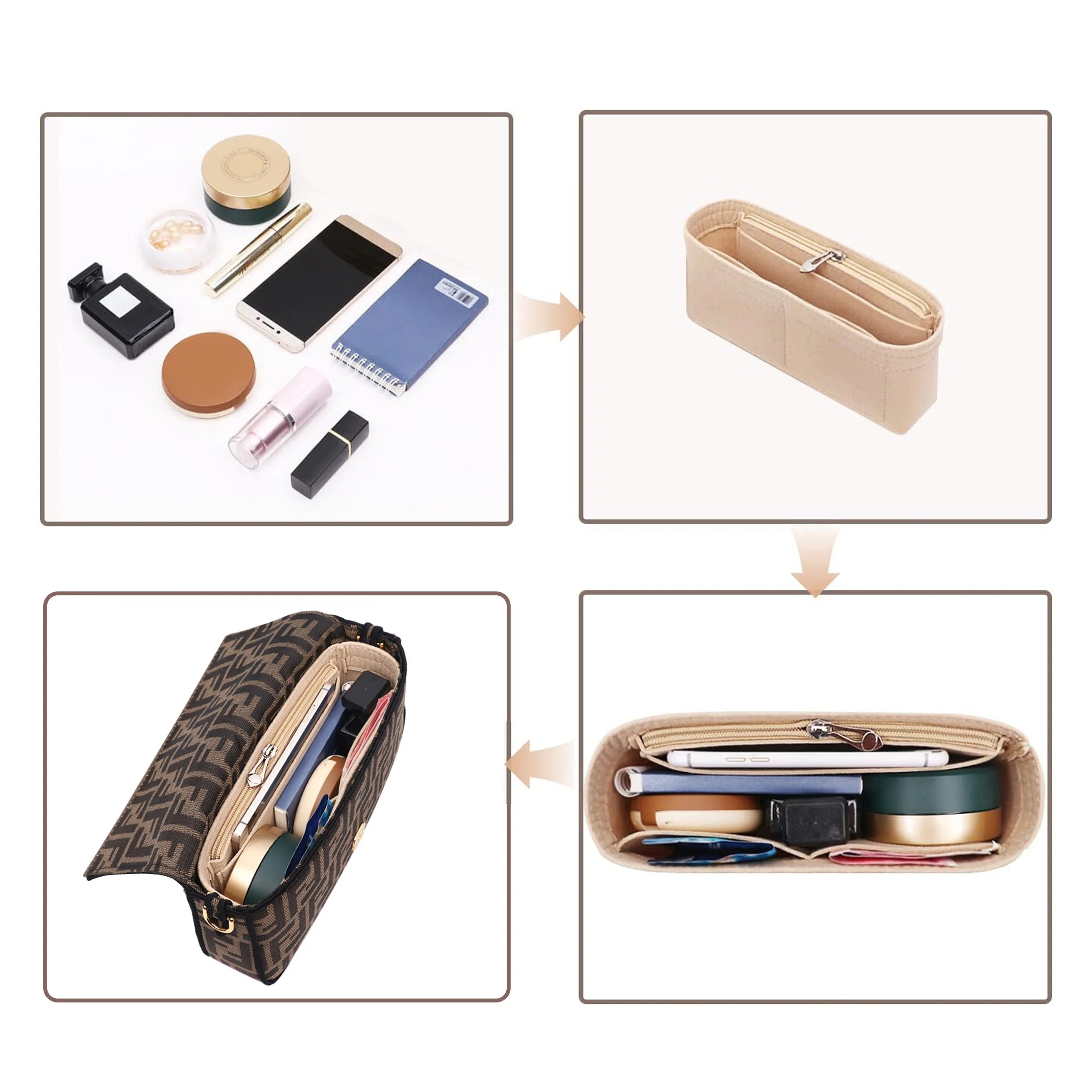 Felt Bag Insert – Find Your Keys on the First Try