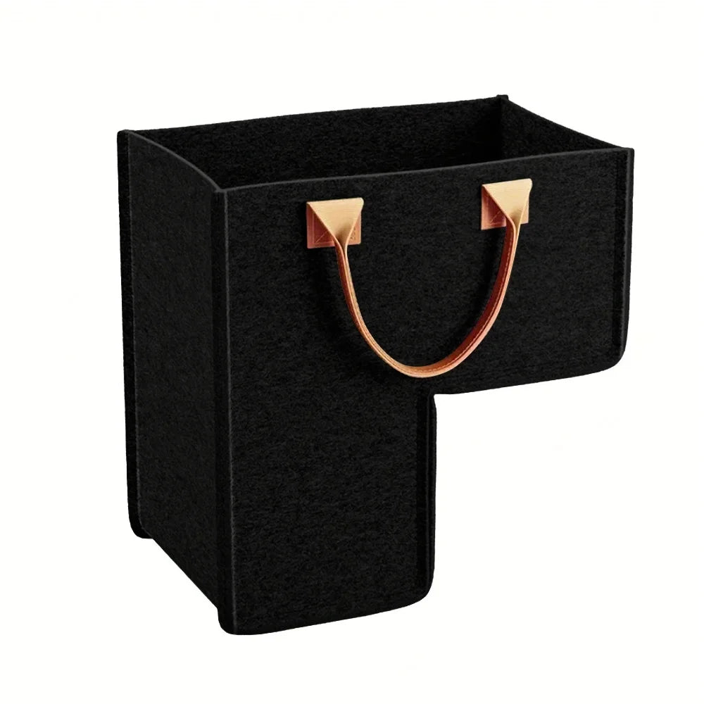 Stair Storage Basket with Leather Handles – Fits Right on Your Steps