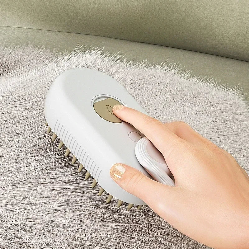 Steam Grooming Brush – Mist, Brush and Soothe in One Pass