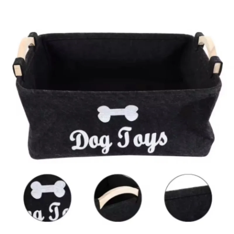 Felt Dog Toy Basket – Because Every Good Dog Deserves a Toy Box