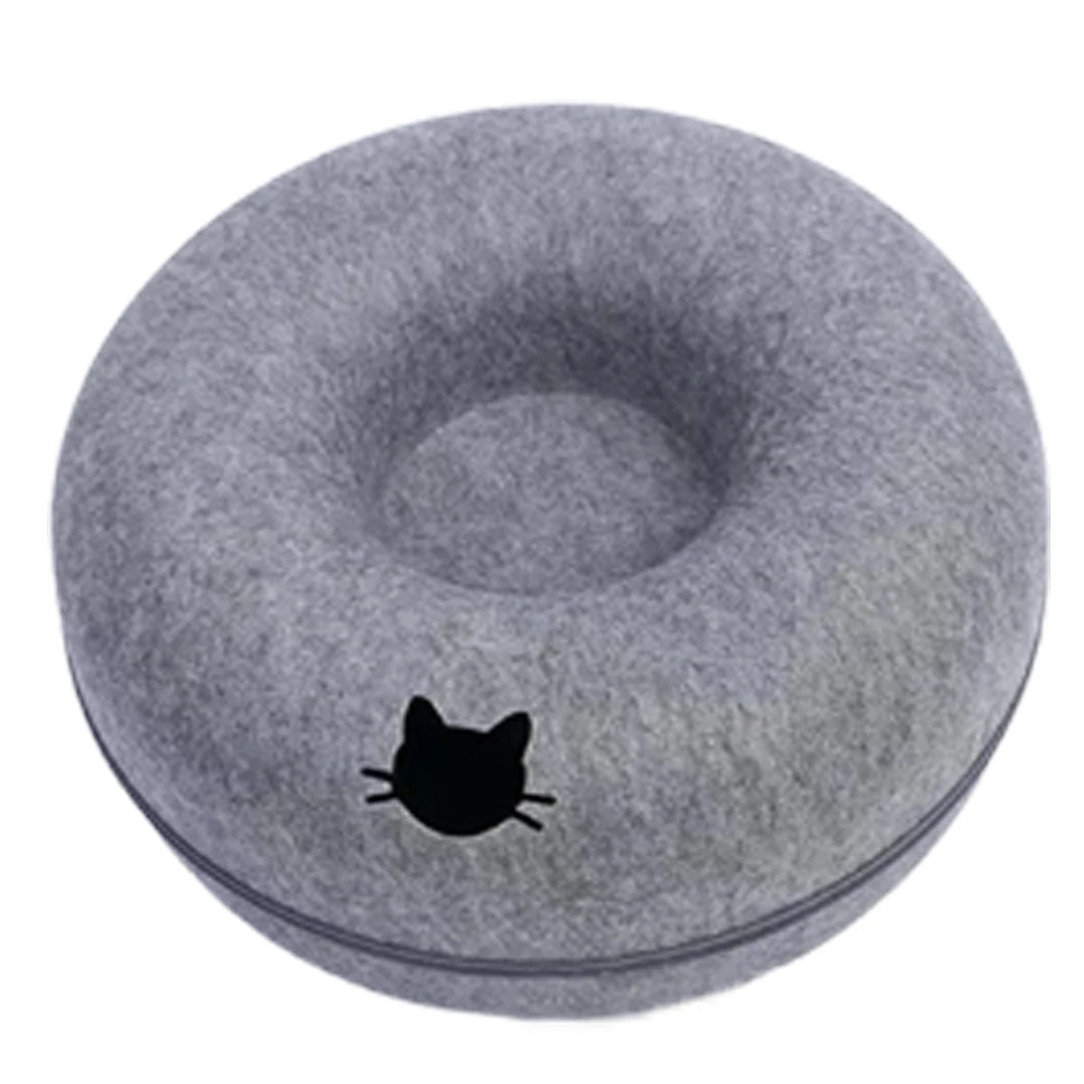 Donut Cat Cave & Tunnel Bed – The Hideout Your Cat Actually Wants