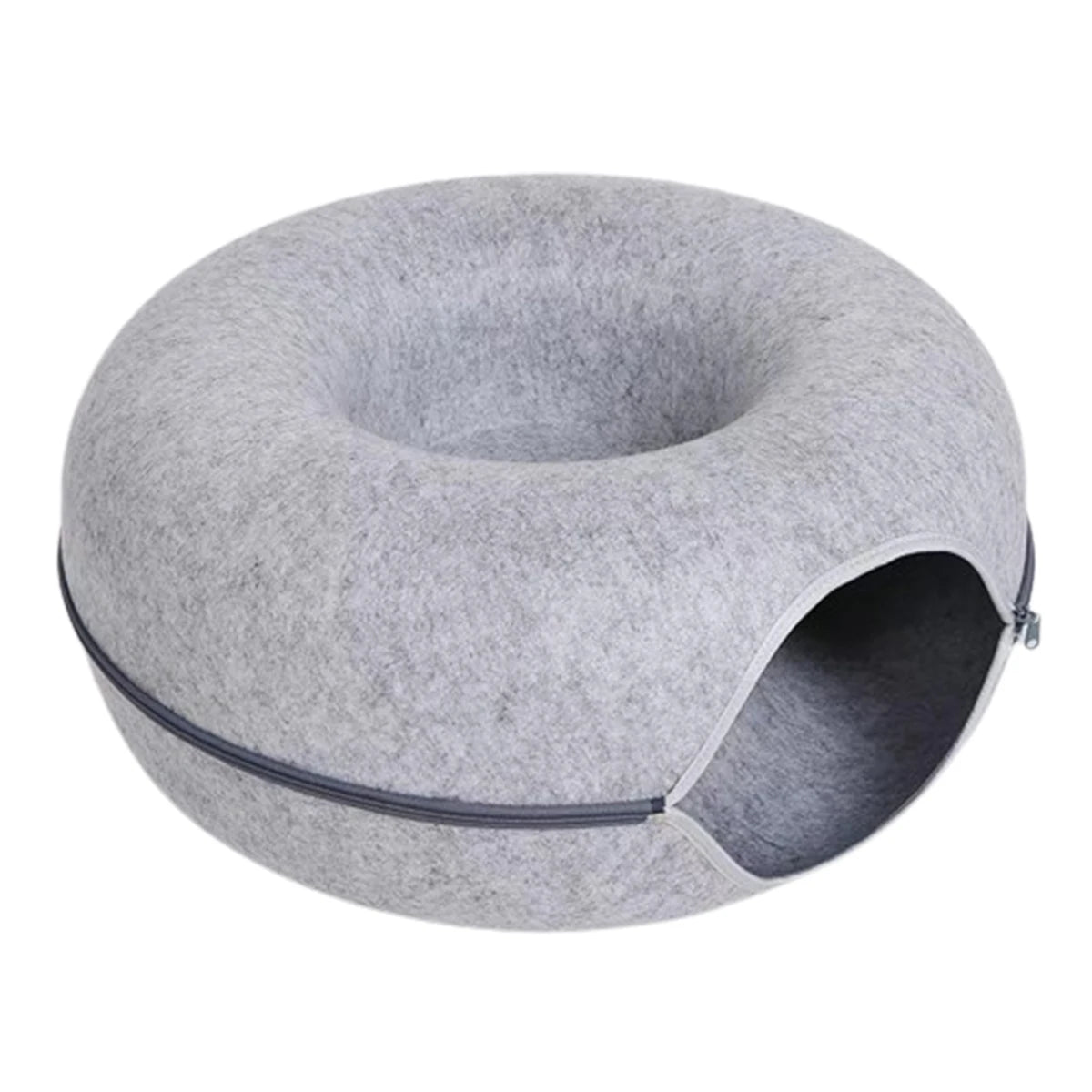 Donut Cat Cave & Tunnel Bed – The Hideout Your Cat Actually Wants