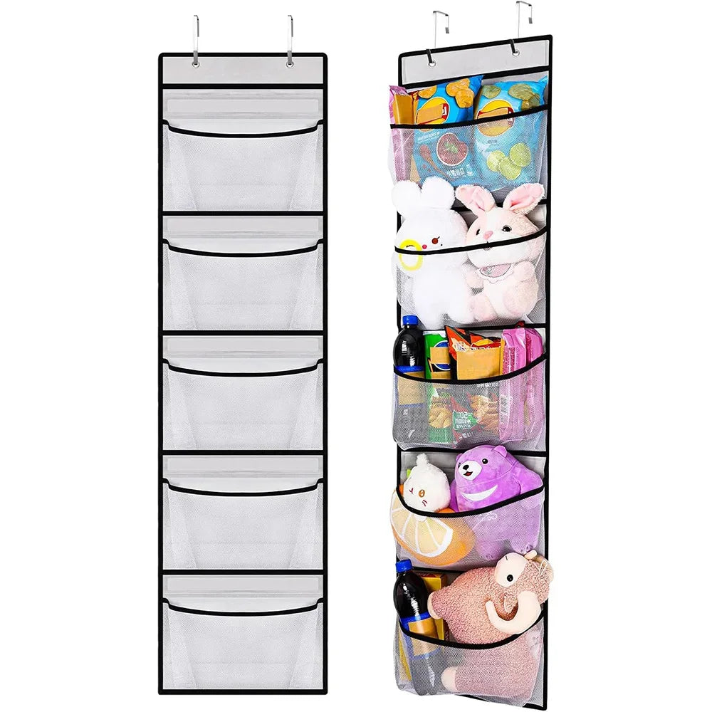Over-Door Hanging Organizer - 5 Pockets