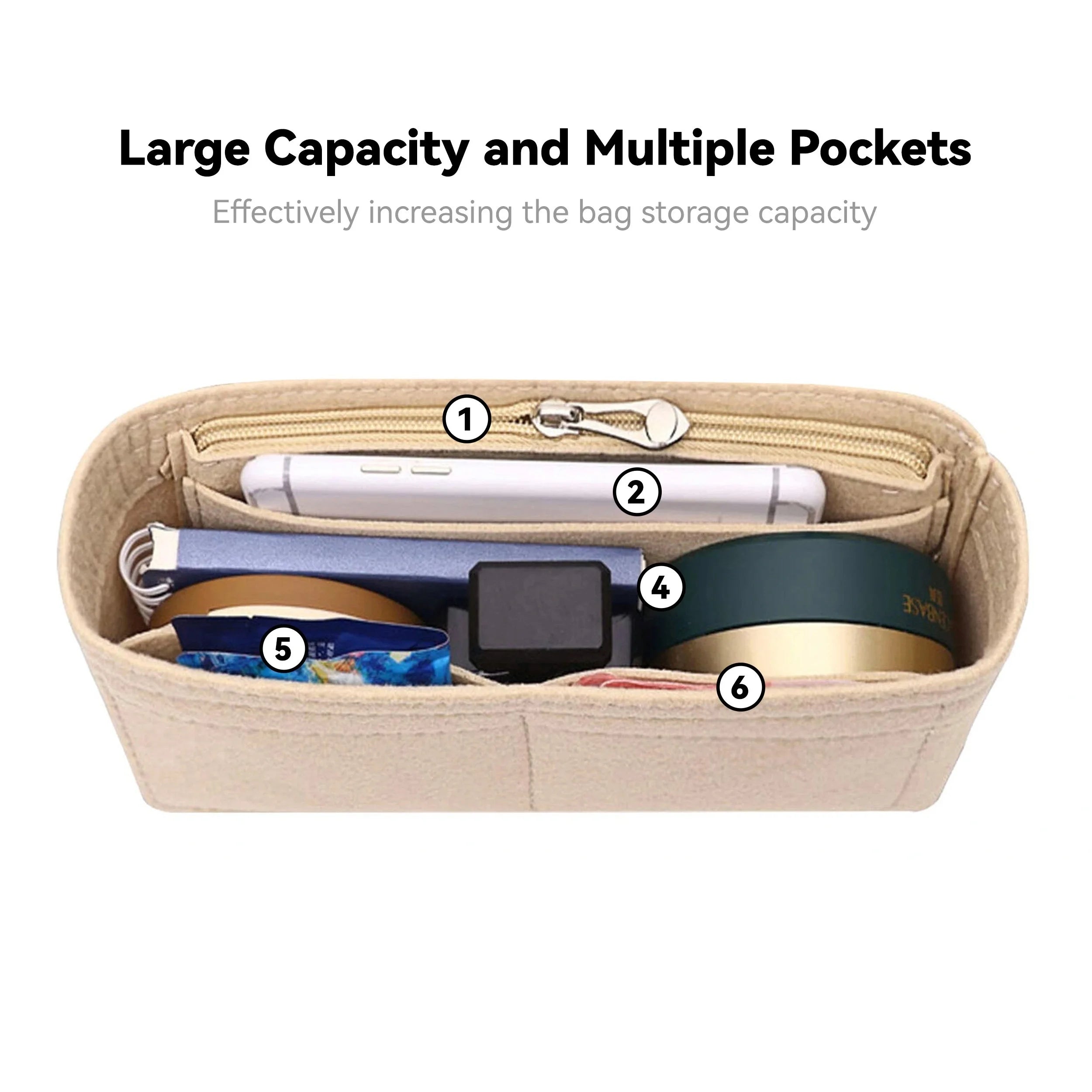 Felt Bag Insert – Find Your Keys on the First Try