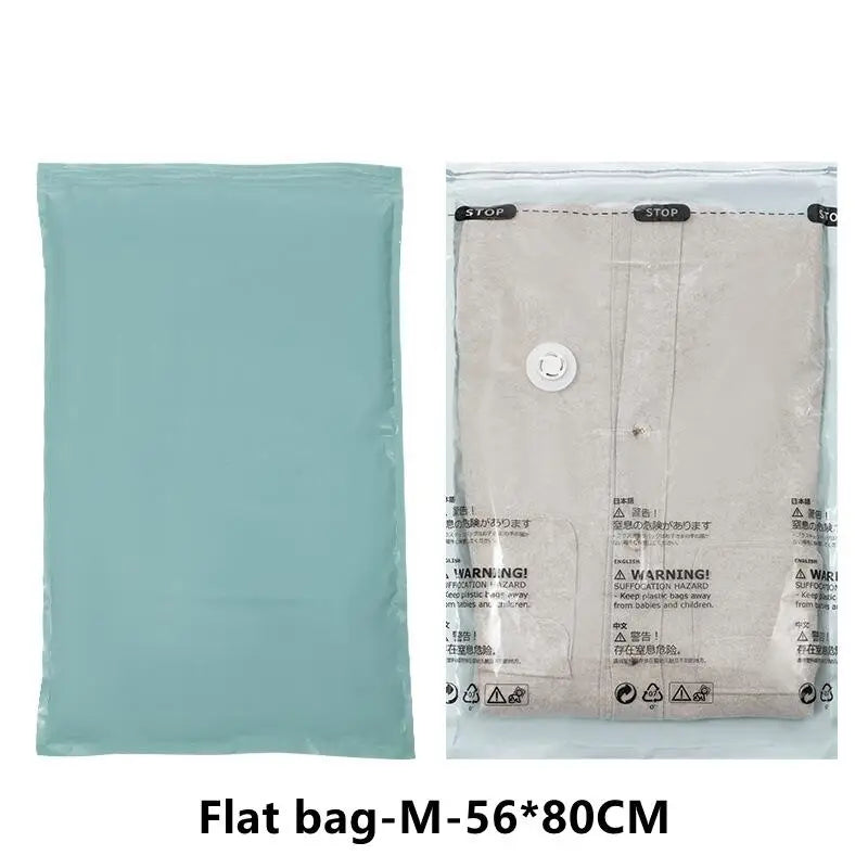Flat compression storage bag, M size 56 x 80 cm